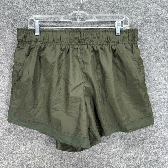 Unbranded Shorts Women L Large Gray Mid Rise Hot Pants Pull On Elastic Waist - Picture 1 of 5